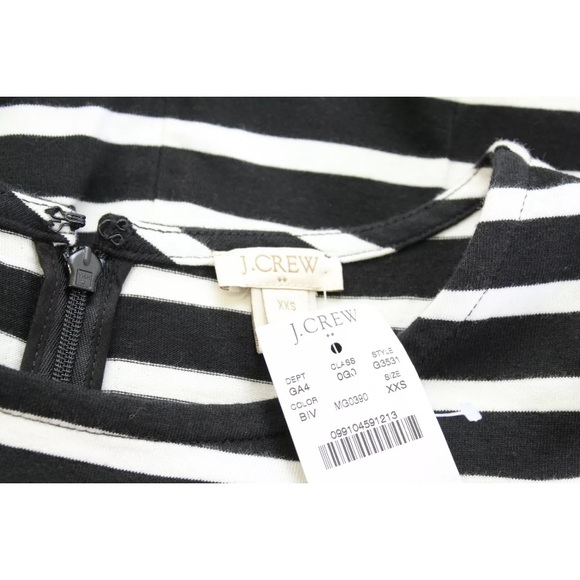 NWT J.Crew Striped Ruffle Sleeve Dress - Picture 5 of 7